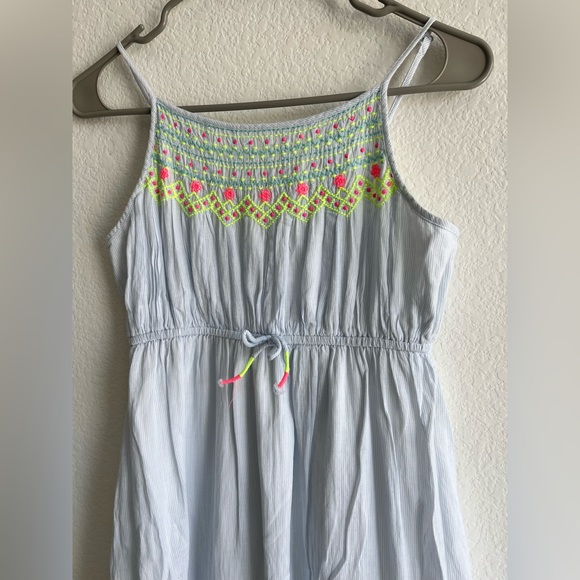 Cat & Jack Girls Dress with Pastel Embroidery on Top in size L - Picture 2 of 7